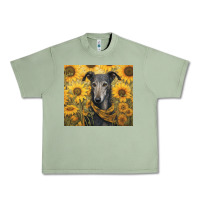 Oil Green greyhound Urban Heavy Tee - Unal Design