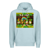 Blue Mist western st patricks gnomes Premium Hoodie - AdoDesignShop