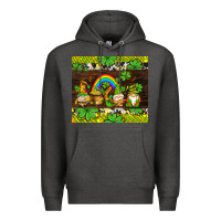 Charcoal Heather western st patricks gnomes Premium Hoodie - AdoDesignShop