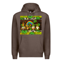 Coffee western st patricks gnomes Premium Hoodie - AdoDesignShop