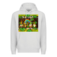 Dove Grey western st patricks gnomes Premium Hoodie - AdoDesignShop