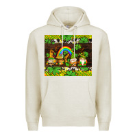 Oatmeal Heather western st patricks gnomes Premium Hoodie - AdoDesignShop