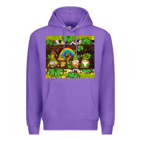 Purple western st patricks gnomes Premium Hoodie - AdoDesignShop