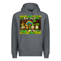 Rock western st patricks gnomes Premium Hoodie - AdoDesignShop