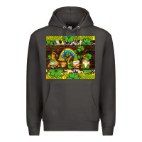 Smoke western st patricks gnomes Premium Hoodie - AdoDesignShop