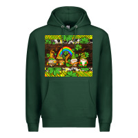 Sports Green western st patricks gnomes Premium Hoodie - AdoDesignShop