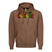 Chestnut do it for the culture juneteenth Zipper Hoodie - HRA Design Shop
