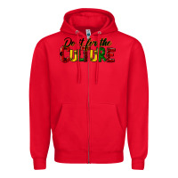 Red do it for the culture juneteenth Zipper Hoodie - HRA Design Shop
