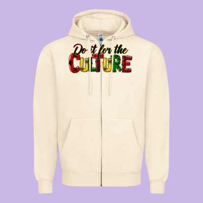 Do It For The Culture Juneteenth Zipper Hoodie Designed By Hra Design Shop