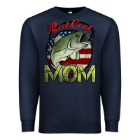 Navy reel cool mom fishing Premium Sweatshirt - Jasminsmagicworld