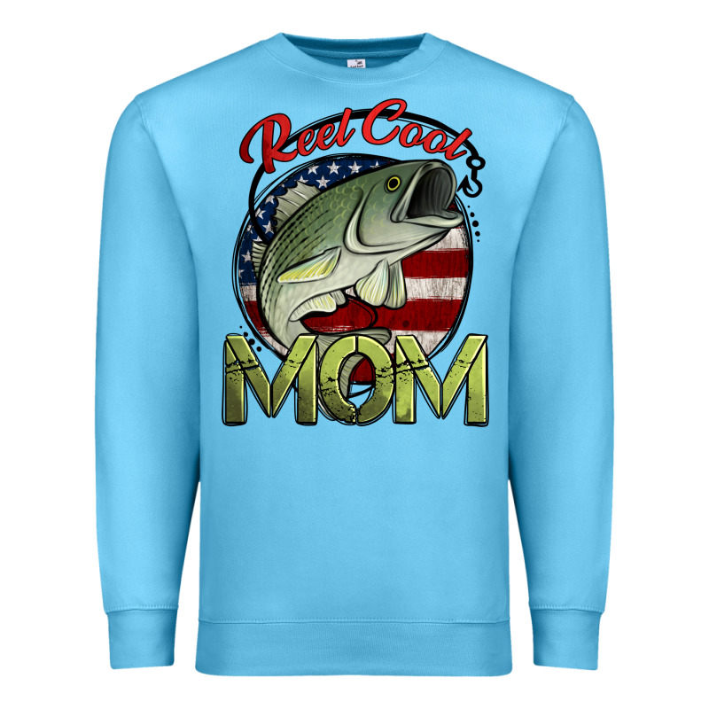 Reel Cool Mom Fishing Premium Sweatshirt by Jasminsmagicworld | Teevron