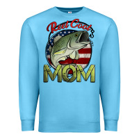 Ocean Blue reel cool mom fishing Premium Sweatshirt - Jasminsmagicworld