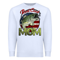 White reel cool mom fishing Premium Sweatshirt - Jasminsmagicworld