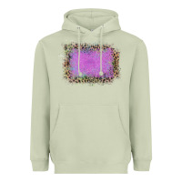 Old Leopard Purple Glitter Frame Heavyweight Hoodie | Teevron