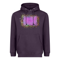 Plum Old Leopard Purple Glitter Frame Heavyweight Hoodie - Bettercallsaul