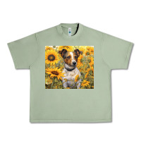Oil Green jack russel terrier Urban Heavy Tee - Unal Design
