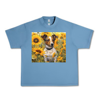 Pebble Blue jack russel terrier Urban Heavy Tee - Unal Design