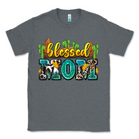 Charcoal Heather blessed mom Classic Tee - Zillion Design Studio