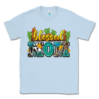 Dusty Blue blessed mom Classic Tee - Zillion Design Studio