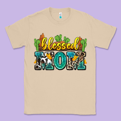 Blessed Mom Classic Tee Designed By Zillion Design Studio