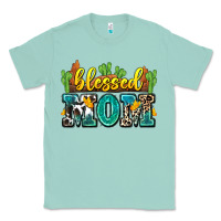 Seafoam blessed mom Classic Tee - Zillion Design Studio