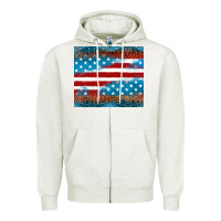 Leopard Glitter American Flag Tumbler Zipper Hoodie | Teevron