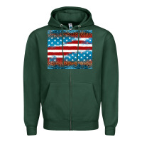 Sports Green Leopard glitter American flag tumbler Zipper Hoodie - Neo Western