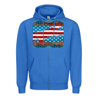 True Royal Leopard glitter American flag tumbler Zipper Hoodie - Neo Western