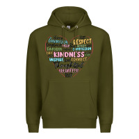 Kindness Heart Premium Hoodie | Teevron