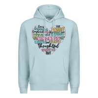 Blue Mist kindness heart Premium Hoodie - MaliasSmallBusiness