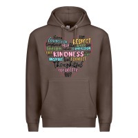 Coffee kindness heart Premium Hoodie - MaliasSmallBusiness