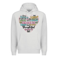 Dove Grey kindness heart Premium Hoodie - MaliasSmallBusiness