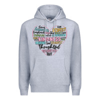Heather Grey kindness heart Premium Hoodie - MaliasSmallBusiness