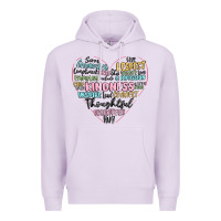 Lilac kindness heart Premium Hoodie - MaliasSmallBusiness