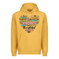 Mustard kindness heart Premium Hoodie - MaliasSmallBusiness