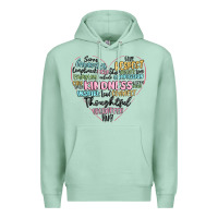 Seafoam kindness heart Premium Hoodie - MaliasSmallBusiness