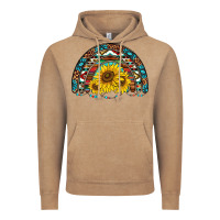 Vintage Coffee western sunflowers aztec leopard serape  rainbows Vintage Hoodie - AdoDesignShop