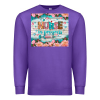 Purple nurse in progress tumbler Premium Sweatshirt - BundleAndBundleShop