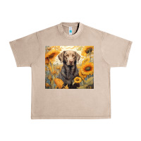 French Oak labrador retriever Urban Heavy Tee - Unal Design