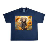 Navy labrador retriever Urban Heavy Tee - Unal Design