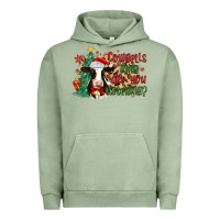 Pigment Oil Green cowbells ring are you listening Urban Hoodie - MaliasSmallBusiness