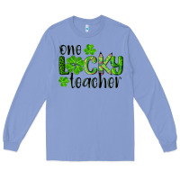 Colony Blue st. Patrick's day one lucky teacher Long Sleeve Tee - RanaPortraitStore