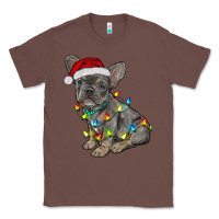 Chestnut christmas french bulldog Classic Tee - RanaPortraitStore