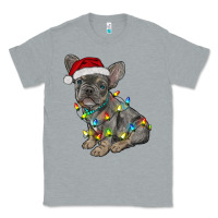 Heather Grey christmas french bulldog Classic Tee - RanaPortraitStore