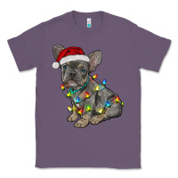 Lavender christmas french bulldog Classic Tee - RanaPortraitStore