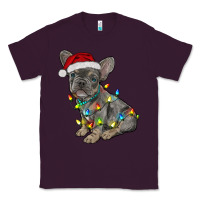 Plum christmas french bulldog Classic Tee - RanaPortraitStore