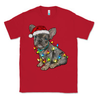 Red christmas french bulldog Classic Tee - RanaPortraitStore