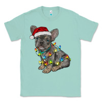 Seafoam christmas french bulldog Classic Tee - RanaPortraitStore