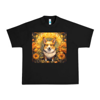 Black pembroke welsh corgi Urban Heavy Tee - Unal Design