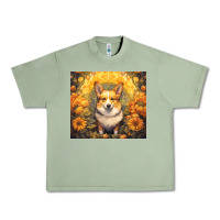 Oil Green pembroke welsh corgi Urban Heavy Tee - Unal Design
